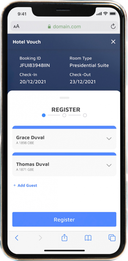 Vouch Mobile Check-in_Registration